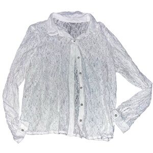 LC Lauren Conrad lace long sleeve blouse